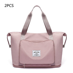 Foldable Large-Capacity Women’s Gym Travel Shoulder Tote Bag