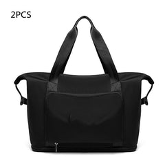 Foldable Large-Capacity Women’s Gym Travel Shoulder Tote Bag
