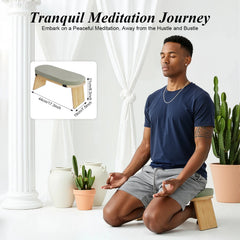 Foldable Kneeling Meditation Bench Portable Zen Practice Seat