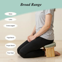 Foldable Kneeling Meditation Bench Portable Zen Practice Seat