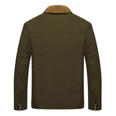 Men Fur Collar Army Tactical Jacket