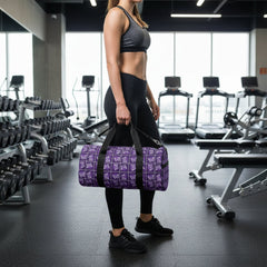 Purple Butterfly Duffel Bag Bold Gym Travel Bag