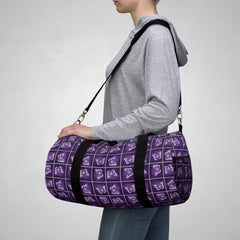 Purple Butterfly Duffel Bag Bold Gym Travel Bag