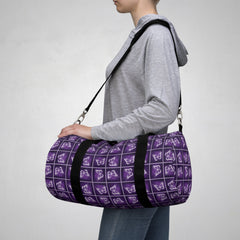 Purple Butterfly Duffel Bag Bold Gym Travel Bag